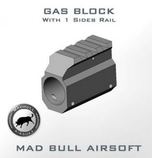 M4 - M16 Top Rail Gas Block by Madbull